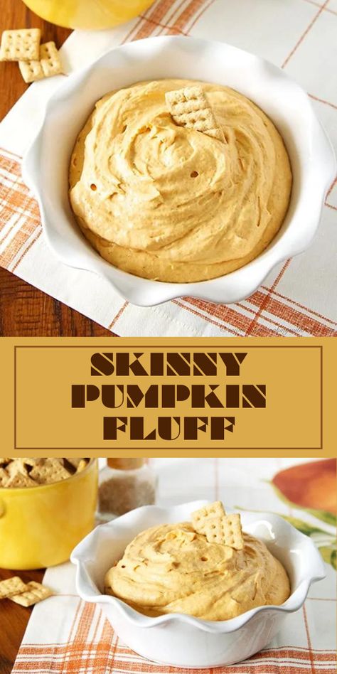 Pumpkin Appetizers, Dolce Poche Calorie, Autumn Spices, Pumpkin Fluff, Pumpkin Puree Recipes, Fluff Recipe, Pumpkin Pudding, Fluff Desserts, Pumpkin Desserts