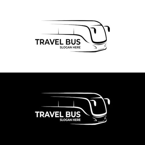 Logo for a travel bus company | Premium Vector #Freepik #vector #bus #bus-stop #logo-vector #logo-design Bus Logo Design, Logo Bus, Vector Bus, Bus Logo, Bus Stop Design, Travel Bus, Arab Scarf, Tourism Logo, Logo Illustration Design