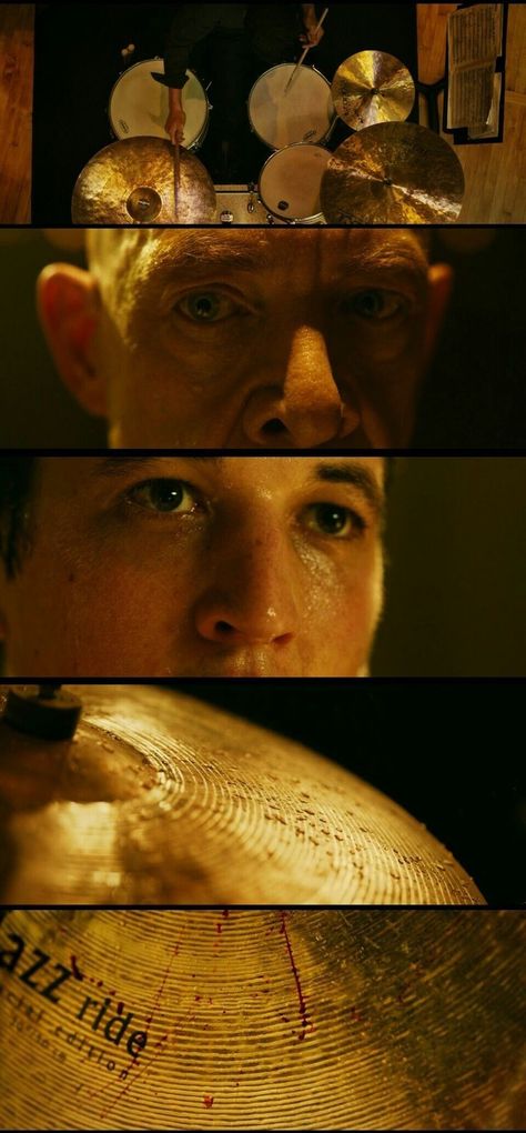 Whiplash Color Palette, Whiplash Movie Stills, Whiplash Scenes, Whiplash Wallpaper Desktop, Cinematography In Film, Whiplash Wallpaper Iphone, Movie Stills Wallpaper, Whiplash Drawing, Whiplash Cinematography