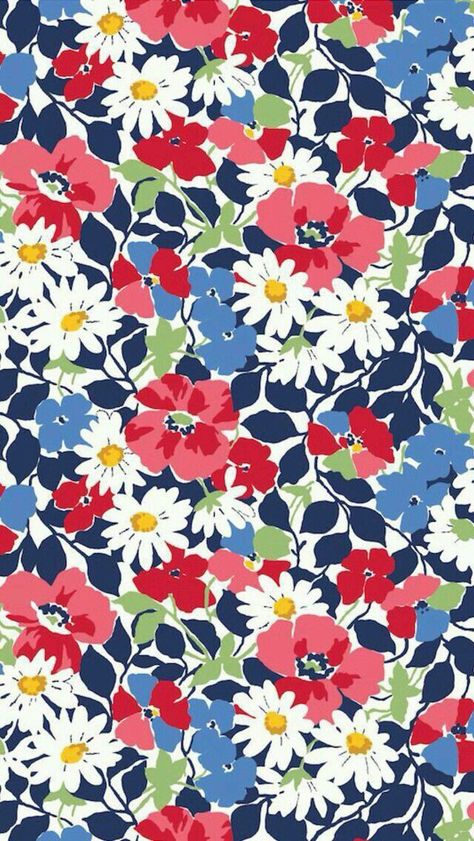 Iphone Wallpaper Vera Bradley, Vera Bradley Wallpaper, Vera Bradley Patterns, Cottage Prints, Summer Cottage, Design Textile, July 1, Background Pictures, Pattern Illustration