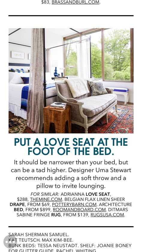 Bench/loveseat at end of bed Loveseat At End Of King Bed, Loveseat At End Of Bed, End Of Bed Bench King Size, End Of Bed Loveseat, Sofa End Of Bed, End Of Bed Ideas, Bench Loveseat, End Of Bed Seating, Mountain Bedroom