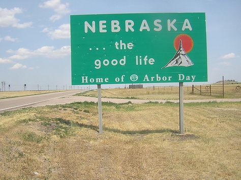 #Nebraska #traveling #USA Travel Nebraska, Lincoln Highway, Nebraska State, State Signs, Lincoln Nebraska, Sea To Shining Sea, Arbour Day, The Good Life, Best Places To Travel