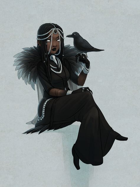 Goth Mom, The Raven Queen, Raven Queen, Black Characters, Black Artwork, Black Anime Characters, Black Cartoon, Black Anime, Witch Art