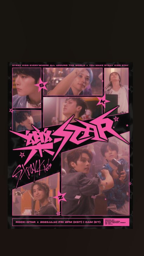 Stray kids rock star wallpaper also does anyone know how I can write the rock in the rock star the symbol I can’t tell if it’s Korean lol #straykids #rockstarskz Rock Star Wallpaper, Star Wallpaper, Rock Star, The Rock, Stray Kids, I Can