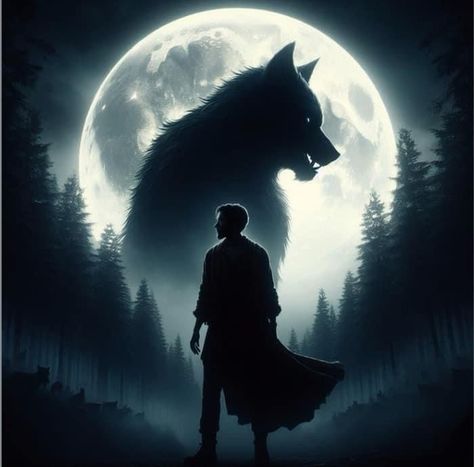 Werewolf Howling At The Moon, Wolf Vs Dragon, Alpha Werewolf Art, Underworld Lycans, Underworld Werewolf, Man And Wolf, Werewolf And Vampire, Anthropomorphic Wolf, Full Moon Werewolf