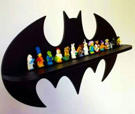 Wooden Batman Wall Shelf, Black Wooden Decorative Wall Shelf, Kid Wall Shelf , Wooden Shelf, Rustic Shelf, Black Batman Wall Shelf, Kid Wall Product Dimensions: Width: 50cm Height: 24cm Shelf Depth: 11 cm 100% MDF The Product Is Sent In Black Color Care / Cleaning Suggestion: You can clean your Batman Bedroom, Batman Room, Batman Decor, Batman Wall, Superhero Bedroom, Cool Kids Bedrooms, Superhero Room, Lego Batman, The Batman