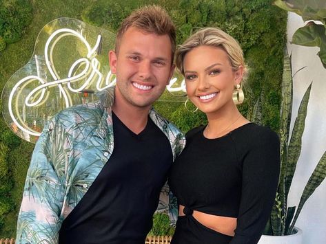 Chase Chrisley and Emmy Medders' Relationship Timeline Emmy Medders, Chase Chrisley, Welcome August, Delete Instagram, Status Update, Relationship Timeline, Put Things Into Perspective, Engagement Celebration, Lucky Man