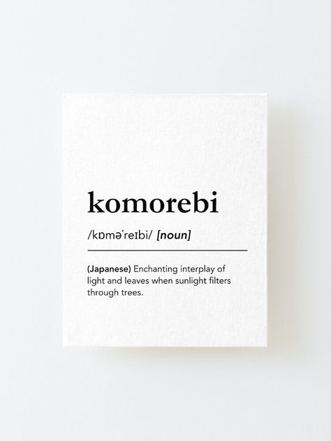 komorebi meaning art print, komorebi definition wall art. Beautiful japanese word definition for the enchanting interplay of light and leaves when sunlight filters through trees. Minimalist home decor ideas, japanese cherry blossom art, japan, black and white wall decor, word of the day, beautiful words wall decor, words of wisdom, Nature quotes decor, Sunlight, Forest, #japan #cherryblossom #lagunaklein minimalist living room decor ideas, white home decor, wall art for black and white room Japanese Definitions, Komorebi Art, Room Decor Ideas White, Cherry Blossom Quotes, Japanese Cherry Blossom Art, Typography Japanese, Blossom Quotes, Sunlight Forest, Beautiful Japanese Words