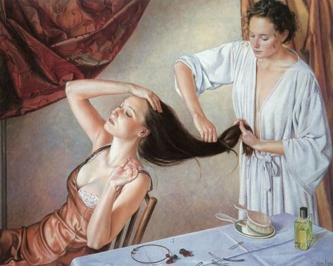 Francine Van Hove Woman Loving Woman, Art Van, Kai Fine Art, Ap Art, Art Website, Pavlova, French Artists, Art Plastique, Pretty Art