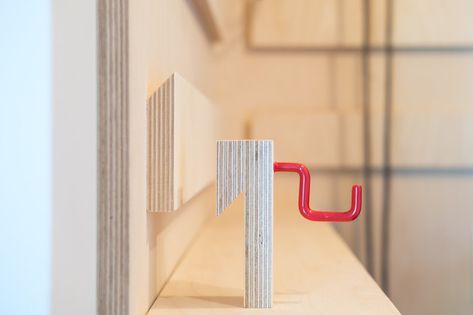 French cleat system in a closet - Modern - Wardrobe - Montreal - by Karel Woodcraft | Houzz UK French Clete Storage Systems, French Cleat Closet Storage Systems, French Cleat Clamp Storage, French Cleat Clamp Rack, How To Make French Cleats, French Cleat Storage, Wooden Pegboard, Plywood Diy, French Cleat System