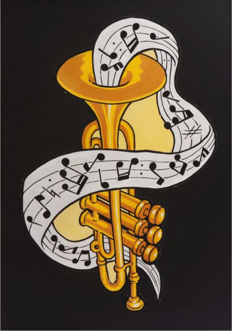 Trumpet Trumpet Painting, Trumpet Tattoo, Music Art Painting, Arte Jazz, Trumpet Music, Art Blakey, Robert Crumb, Jazz Poster, Jazz Art