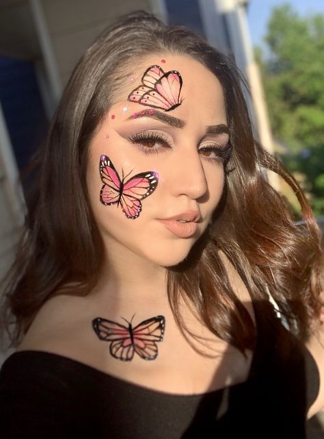 18th Birthday Makeup, Makeup Artistique, Butterfly Makeup Look, Makeup Artist Names, Fashion Girl Outfits, Butterfly Face Paint, Butterfly Makeup, Makeup Editorial, Beauty Advisor