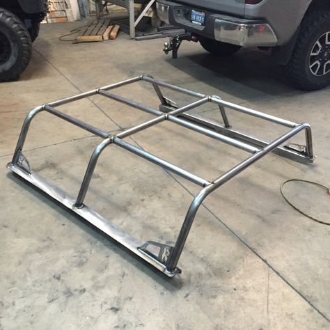 Tacoma Bed Rack, Truck Roof Rack, Truck Canopy, Accessoires 4x4, Bed Rack, Custom Truck Beds, Truck Bed Camper, Trailer Diy, Overland Truck