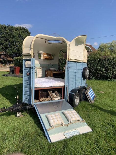 As per pictures Horse Trailer Bunk Beds, Rice Horse Box Conversion, 2 Horse Trailer Camper Conversion, Horse Trailer To Camper, Horse Box Conversion Camper, Horse Trailer Tiny House, Horse Trailer Conversion Campers, Trailer Conversion To Camper, Converted Caravan