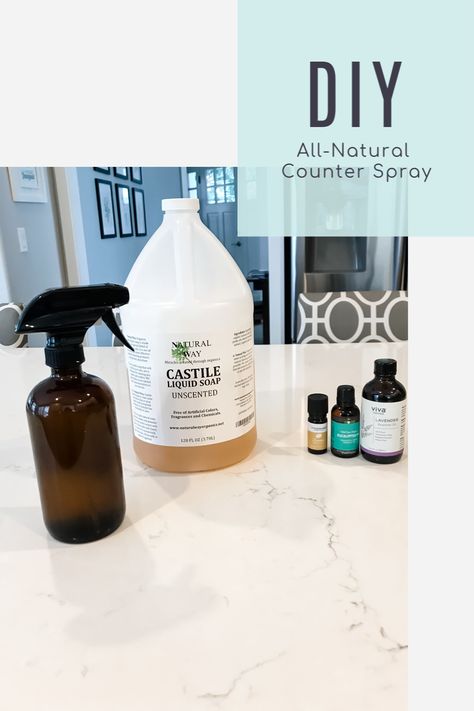 Counter Spray, Counter Cleaner, Diy Counter, Spray Cleaner, All Natural Cleaners, Natural Cleaning Recipes, Counter Clean, Green Clean, House Tips