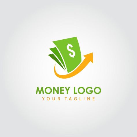 Money logo design vector. Suitable for your business logo Cash Logo Design, Money Logo Design Ideas, Money Exchange Logo, Money Moodboard, Money Logo Design, Logo Money, Money Logo, Logo Idea, Financial Logo