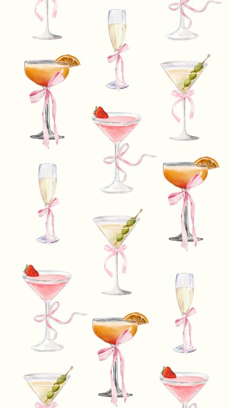 #cocktail #cocktails #coctaikwallpaper Pink Rabbit Wallpaper, Cocktail Wallpaper, Pink Wallpaper Ipad, Rabbit Wallpaper, Scrapbook Printing, Chic Wallpaper, Wallpaper Iphone Summer, Girly Drawings, Paint And Sip