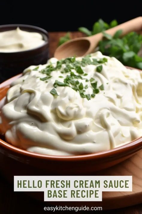 Last Updated on July 16, 2023 Hello Fresh Cream Sauce Base is a delicious and easy-to-make sauce. This creamy sauce pairs perfectly with any dish, making it the perfect accompaniment for your favorite meals. Not only is it quick to make, but this also requires minimal ingredients that you likely already have in your pantry. ... Read more Hello Fresh Cream Sauce Base Recipe, Cream Sauce Base, Kitchen Guide, Favorite Meals, Hello Fresh, Fresh Cream, July 16, Creamy Sauce, Cream Sauce