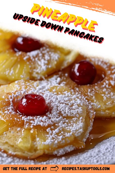 Start your day on a sweet note! Explore our intriguing Pineapple Upside Down Pancakes recipe, a tropical twist on your traditional breakfast. With golden pineapples caramelized to perfection and fluffy pancakes prepared with love, your tastebuds will embark on a delectable adventure. Follow our step-by-step guide - perfect for a weekend breakfast or a whimsical brunch. Pin it now for a sunshine-filled culinary journey! Upside Down Pineapple Pancakes, Pineapple Upside Down Pancake Recipe, Whimsical Brunch, Pineapple Upside Down Pancakes, Pineapple Pancakes, Pancake Warmer, How To Cook Pancakes, Traditional Breakfast, Tropical Twist