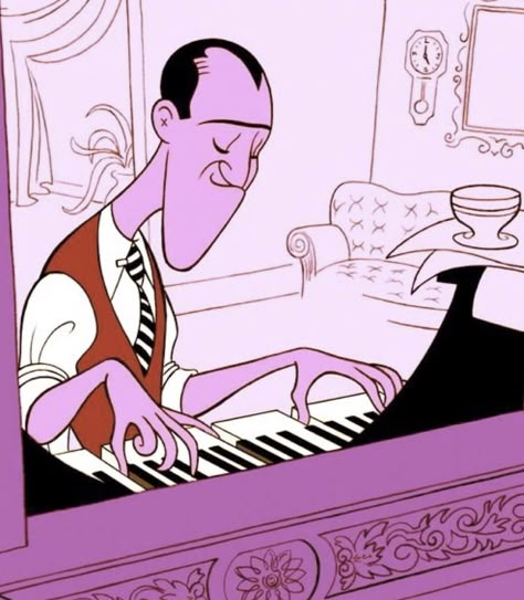 “Fantasia 2000” city people (George Gershwin’s Rhapsody in Blue) Christmas Song List, Jazz Artwork, Moog Synthesizer, George Gershwin, The Christmas Song, Rhapsody In Blue, Fantasia Disney, Music Illustration, Disney Concept Art