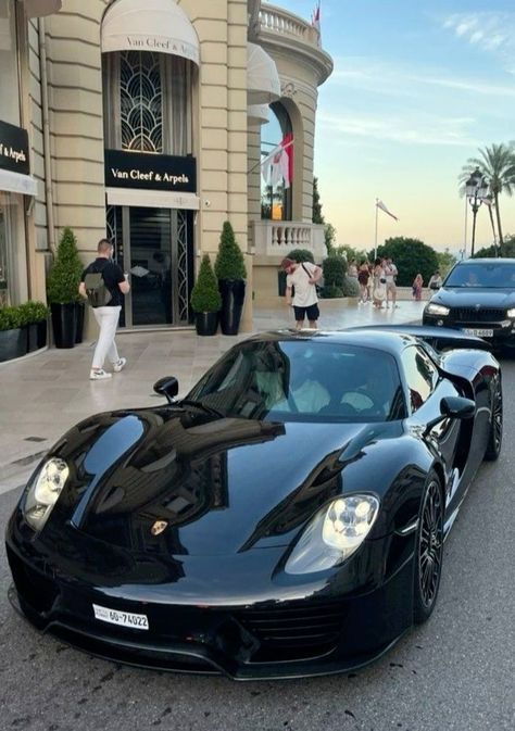 Motor vehicles are so ubiquitous in our lives that we sometimes think of them as a natural part of the urban environment. Like roads, bikes, trees, and coffee shops... However, some cars are so bizarre and 'out there' that you can’t help but do a double take.  .. Porsche Girl, Porsche 918 Spyder, Last Ride, Classy Cars, Fancy Cars, Porsche Cars, Pretty Cars, Expensive Cars