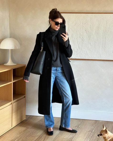 Emma Hill (@emmahill) • Instagram photos and videos Cute Outfits For Winter, Layering With Turtlenecks, Sweater Dress With Tights, Moda Over 40, Classic Fall Style, Emma Hill, Outfits For Winter, Classic Chic Style, Smart Outfit