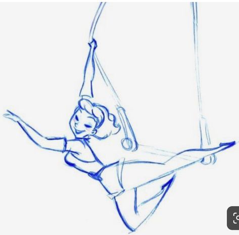 Trapeze Poses Drawing, Trapeze Artist Drawing, Acrobatic Poses Drawing Reference, Trapeze Drawing, Acrobat Poses, Acrobat Drawing, Circus Doodles, Aerial Drawing, Working At Disney