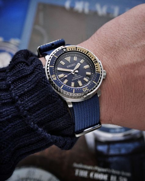 Looking great on the blue ribbed nato strap from MTR-Watches Marathon Watch, Watch Image, Casio G Shock Watches, Face Tools, Swimming Activities, Watch Review, Blue Watches, Nato Strap, G Shock Watches