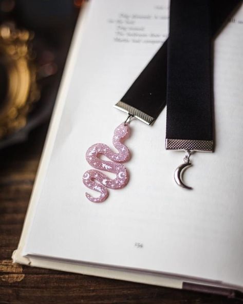 New Celestial Snake bookmarks will be added to the shop this week! The snake charms will be Silver or Pink and the ribbon will come in a few different colors. #celestialsnake #celestial #snake #snakebookmark #bookstagram #readersofinstagram #bookish #bookishmerch #prettyplaceholders #bookmarks #bookmarksofinstagram Different Colors, Ribbon, Instagram Posts, Pink, Silver, Color, Instagram