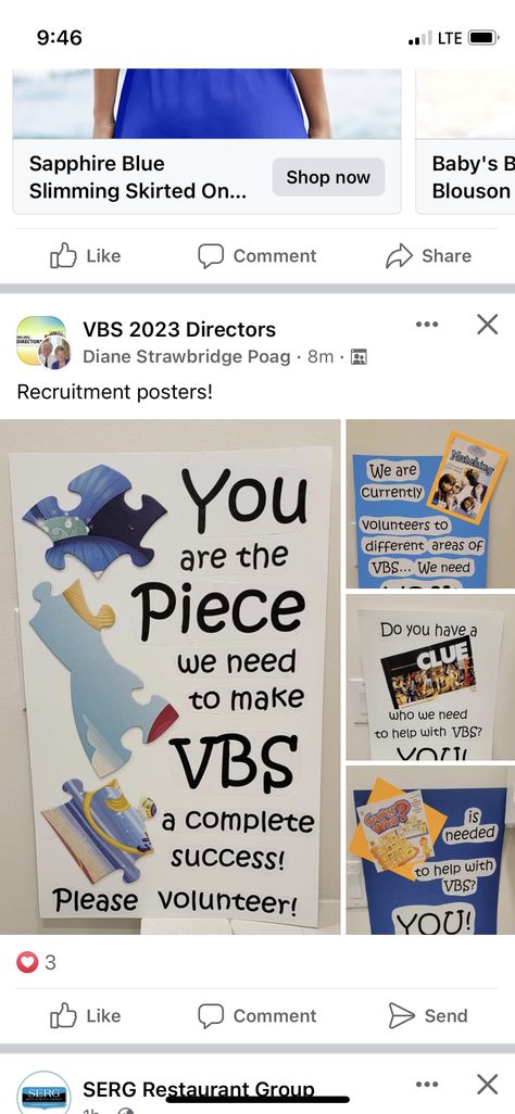 Vbs Volunteer Recruitment, Volunteer Recruitment, Recruitment Poster, Crafts Party, Church Ideas, Sunday School, Craft Party, Party Ideas, Gift Ideas