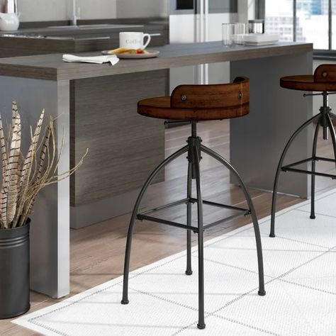 Bar Stools Metal, Wood Bucket, Barn Apartment, Stone Fireplaces, Stool Wood, Industrial Bar Stools, Wooden Bar Stools, 30 Bar Stools, Entertaining Space