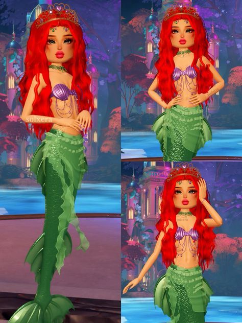 Ariel Dti Outfit, Dti Royalty Theme Outfits, Dti Mermaid Idea, Fairytail Dress To Impress, Prince Or Princess Dress To Impress, Ariel Dress To Impress, Disney Princess Dress To Impress, Disney Dress To Impress, Mermaid Dress To Impress