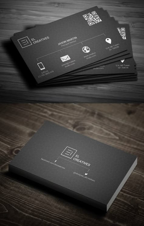 Cool Business Cards Creative, It Business Card, Dark Business Card, Architecture Business Cards, Business Card Creative, Black Business Cards, Typographie Logo, Creative Business Cards, Corporate Business Card Design