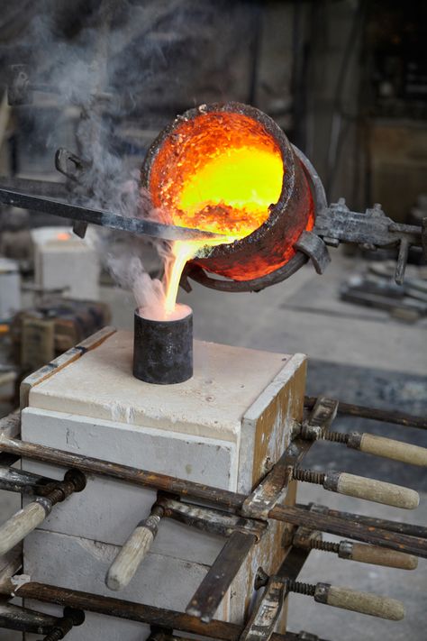 Metallurgy Aesthetic, Manufacturing Photography, Gold Refinery, Firebird Tattoo, My Time At Portia, Metal Foundry, Iron And Steel Industry, Blast Furnace, Magnetic Drill