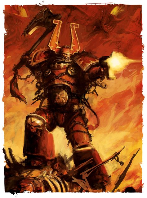 The art of Warhammer 40.000 : Photo 40k World Eaters, Skull Throne, Deadliest Warrior, Warhammer Artwork, Chaos Art, Chaos Marine, Chaos Legion, Space Marine Art, Chaos 40k