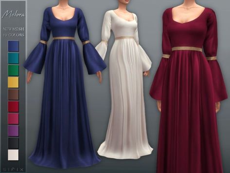 Castlevania Hector, Sims 4 Medieval, Sims 4 Decades Challenge, Castlevania Wallpaper, Sims Medieval, Medieval Clothes, Pelo Sims, Sims 4 Dresses, Sims 4 Downloads