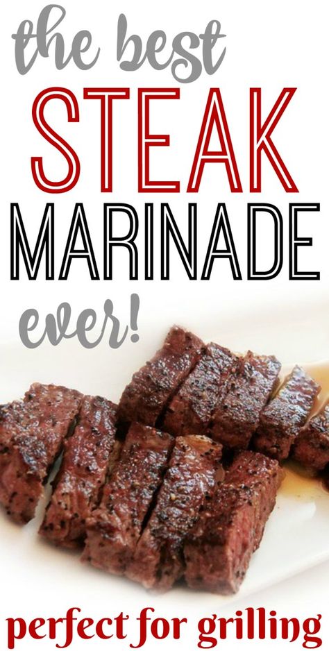 Best Steak Marinade Ever, Sirloin Steak Marinade, Marinated Steak Recipes, Pork Marinade Recipes, Steak Marinade For Grilling, Easy Steak Marinade Recipes, Steak Marinades, Best Steak Marinade, Sirloin Steak Recipes