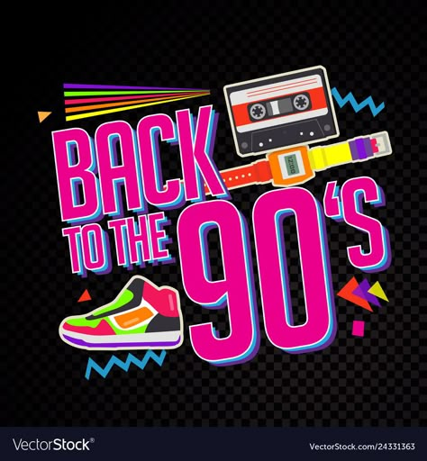 Back To The 90's, 90s Theme Party, 90s Logos, Retro Art Prints, Pop Art Fashion, Zine Design, Retro Gadgets, 90s Theme, 90s Party