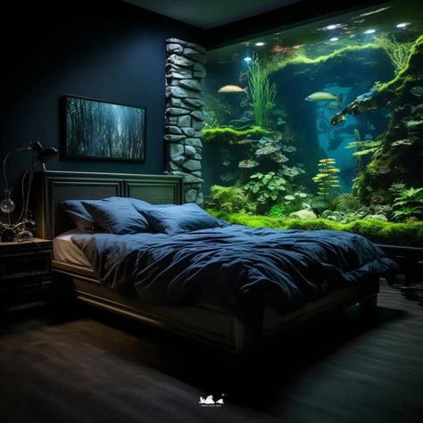 Aesthetics Hairstyles, Summer Aesthetics, Fantasy Furniture, Fantasy Rooms, Aquarium Ideas, Home Decor Bathroom, Home Aquarium, Ideas For Living Room, Dekorasi Kamar Tidur