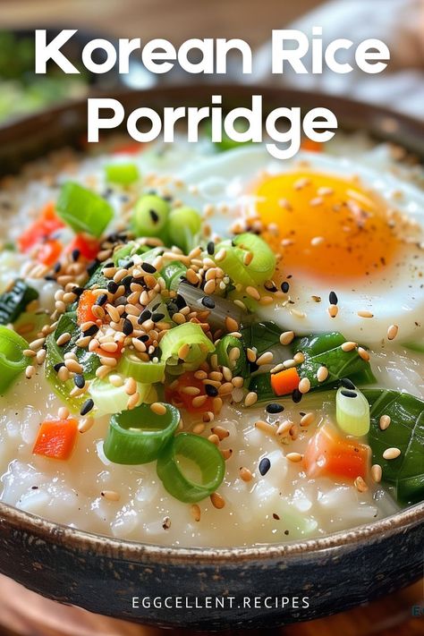 For a comforting and traditional Korean meal, Juk (Korean Rice Porridge) is an exceptional choice. #Korean Rice Porridge recipe #korean rice porridge recipe easy #korean rice porridge instant pot #korean rice porridge breakfast #korean rice porridge vegan #rice porridge recipes korean #korean chicken rice porridge #korean walnut rice porridge #juk korean rice porridge Korean Porridge Breakfast, Jiggae Korean Recipe, Rice Cooker Porridge, Korean Chicken Porridge, Korean Instant Pot Recipes, Rice Porridge Recipe Breakfast, Simple Rice Cooker Recipes, Savory Porridge Recipes, Porage Bowl Recipe