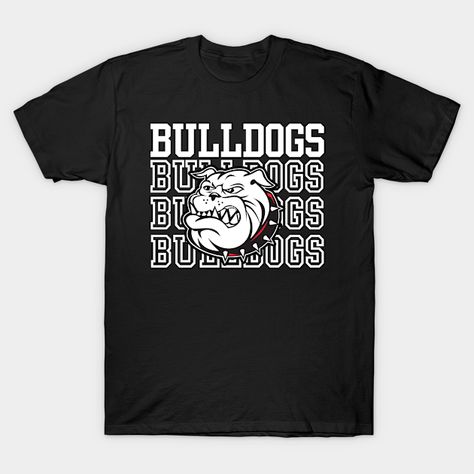 Show your team spirit with this bold Bulldogs sports design! Whether you're a player, fan, or alumni, this shirt is perfect for game day or any day you want to represent your favorite team. Ideal for lovers of football, basketball, and all things Bulldogs! Grab yours now and cheer your team to victory! -- Choose from our vast selection of Crewneck and V-Neck T-Shirts to match with your favorite design to make the perfect graphic T-Shirt. Pick your favorite: Classic, Boxy, Tri-Blend, V-Neck, or Premium. Customize your color! For men and women. Bulldog Tshirt, Sports Design, For Lovers, Shirt Ideas, Team Spirit, Favorite Team, Game Day, Bulldog, Graphic T Shirt