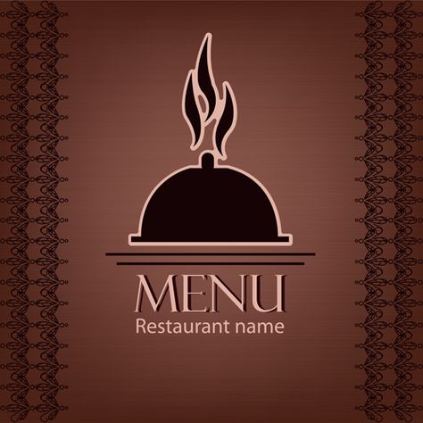 Creative restaurant menu cover design vector 01 Restaurant Menu Card Design Creative, Menu Card Design Creative Diy, Menu Cover Design Restaurant, Menu Front Cover Design, Menu Card Design Creative, Restaurant Menu Card, Menu Cover Design, Restaurant Menu Covers, Bistro Menu