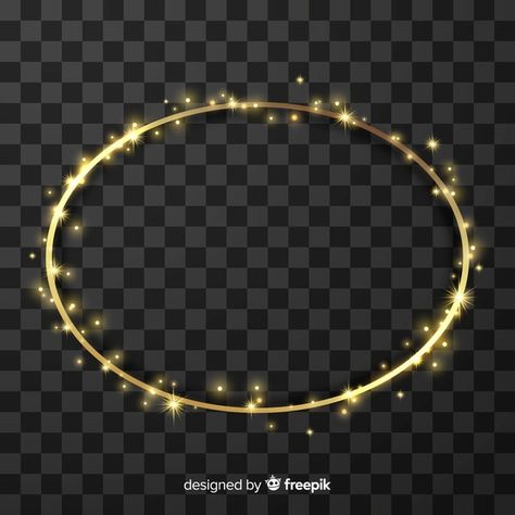 Marco realista dorado | Premium Vector #Freepik #vector #marco #oro #plantilla #luz Marco Vintage, Premium Vector, Gold Bracelet, Hoop Earrings, Gold