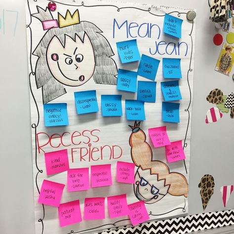 Kelsey Nelon on Instagram: “While we just adore the royal family.... we ain't no recess queens!!! Learning how to be a fancy friend from Recess Queen makes Mean Jean…” Recess Queen Anchor Chart, Recess Queen Activities Free, The Recess Queen Activities, Recess Queen, Teaching Job Interview, Boy Activities, 1st Grade Books, First Grade Books, Mean Jean