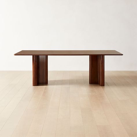 Modern Dining Tables, Contemporary Kitchen Tables & Bistro Tables | CB2 Extra Long Dining Table, Contemporary Kitchen Tables, Oak Wood Desk, Dark Wood Dining Table, Black Marble Coffee Table, Brown Dining Table, Tables Kitchen, Long Dining Table, White Dining Table