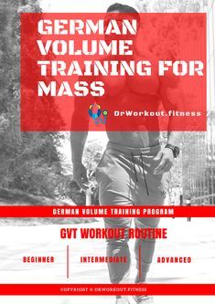 German Volume Training for Mass Beginner, Intermediate & Advanced #germany #bodybuilding #workout #weightgain #gym #fitness Workout Weightgain, Dr Workout, Best Workouts For Men, Total Body Workout Plan, German Volume Training, Simple Workout Plan, Jojo Babie, Fitness Planner Free, Amrap Workout