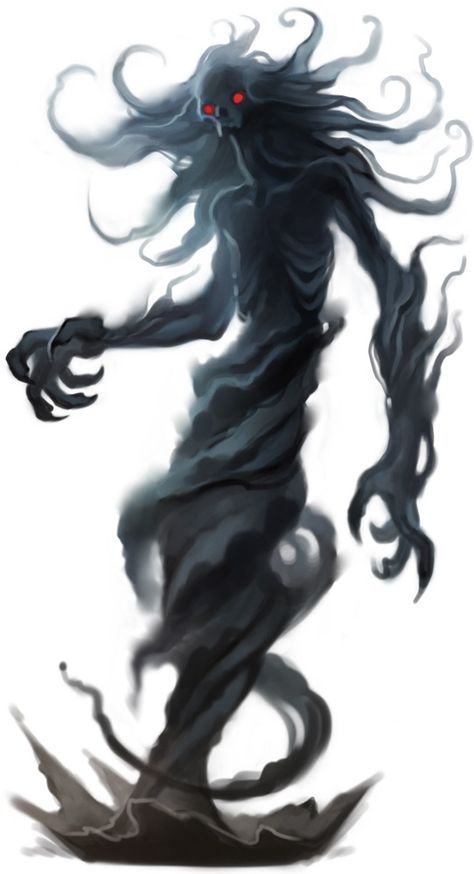 Ghosts and Wraiths [Archive] - Giant in the Playground Forums Shadow Creatures, Shadow Monster, Creature Fantasy, Heroic Fantasy, Dnd Monsters, 다크 판타지, Monster Concept Art, Fantasy Monster, Creature Feature