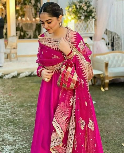 Shadi Dresses, Nikkah Dress, Newly Wed, Lawn Suit, Bridal Dress Fashion, Indian Dresses Traditional, Dresses Traditional, Traditional Indian Outfits, Indian Wedding Fashion