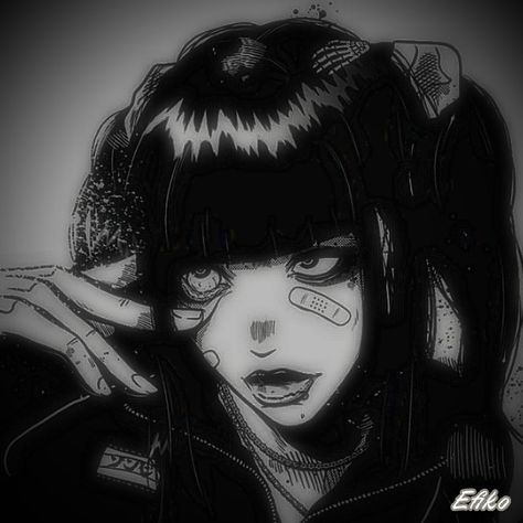 Alternative Pfp, Anime Gothic, Anime, Black