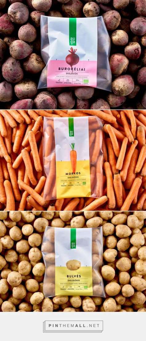 Produce Package Design, Vegan Food Packaging, Simple Food Packaging, Organic Food Packaging Design, Vegetable Packaging Design, Organic Food Branding, Sunflower Packaging, Organic Packaging Design, Packaging Vegetables